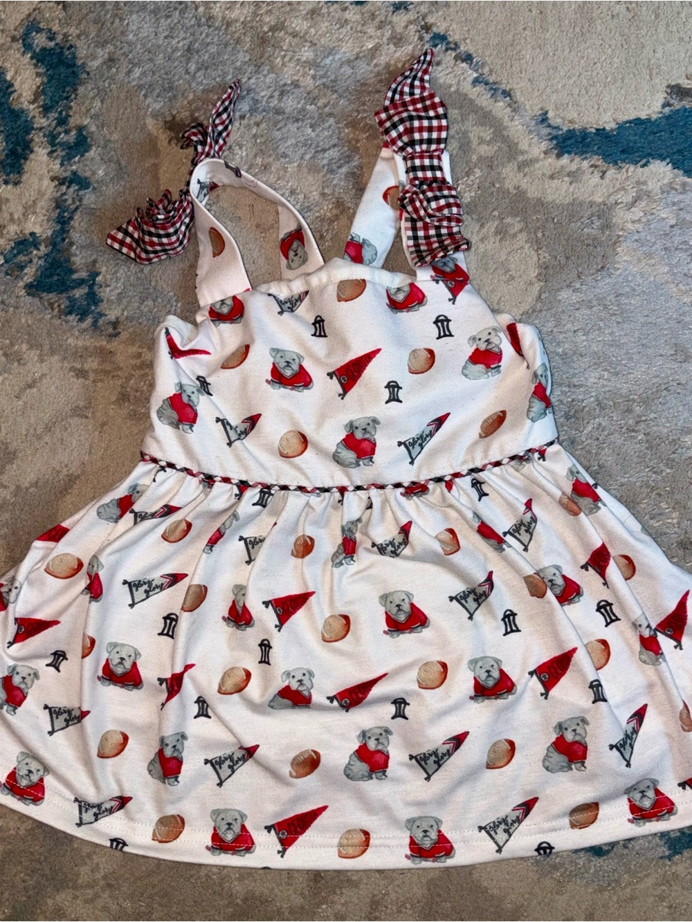 Little Bear Smocks Georgia Bulldogs Game Day Boutique Dress UGA Dawgs